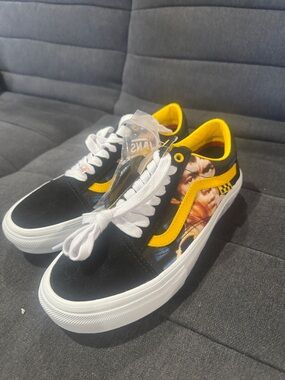 Vans Black, Yellow & White Bruce Lee Low-Top Sneakers